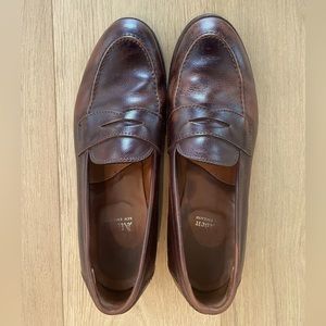 Alden New England Cognac Calfskin Penny Loafer